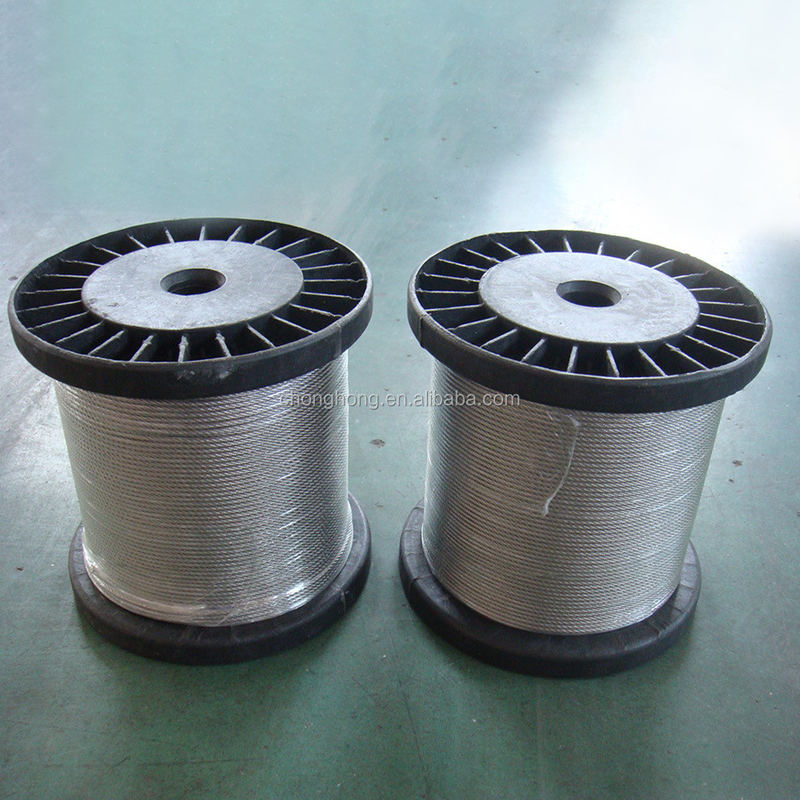 7x19 316 Stainless Steel Wire Rope Steel Wire Cable  AISI 201 / 304 / 316